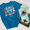 Blessed Girl Kids T-Shirt Peace Love Jesus