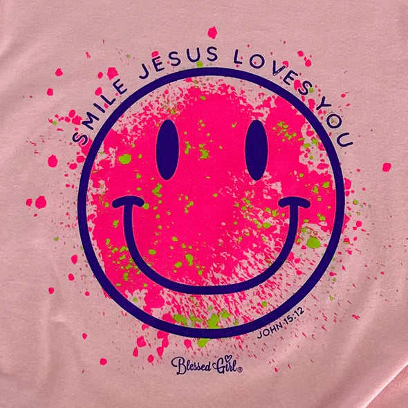 Blessed Girl Kids T-Shirt Smile Jesus