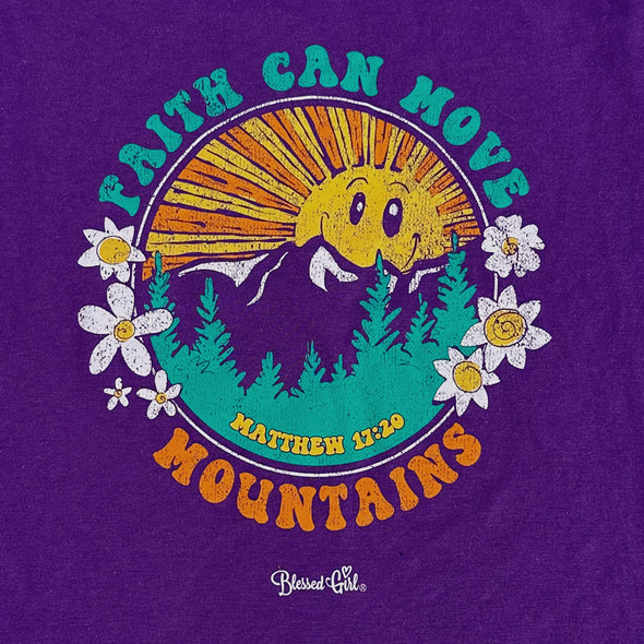 Blessed Girl Kids T-Shirt Faith Can Move