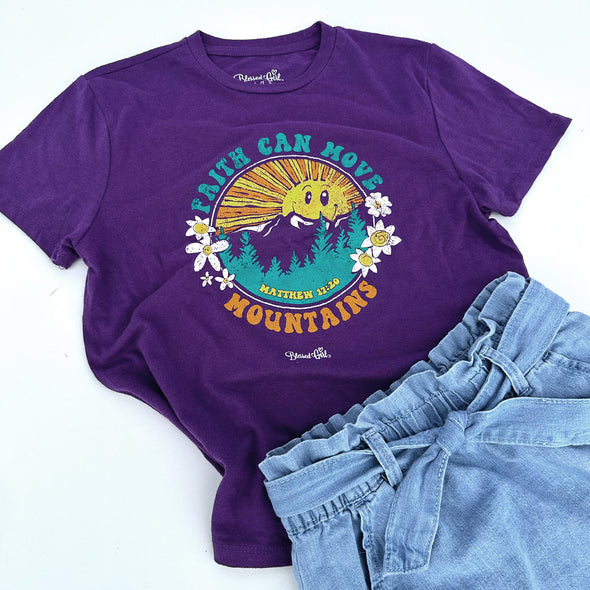 Blessed Girl Kids T-Shirt Faith Can Move