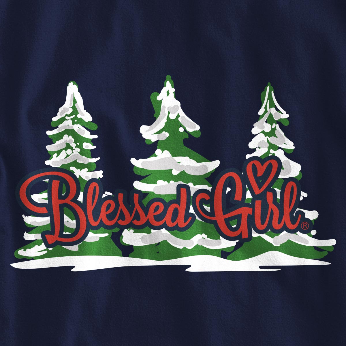 Blessed Girl Womens Long Sleeve T-Shirt Peace Love & Joy