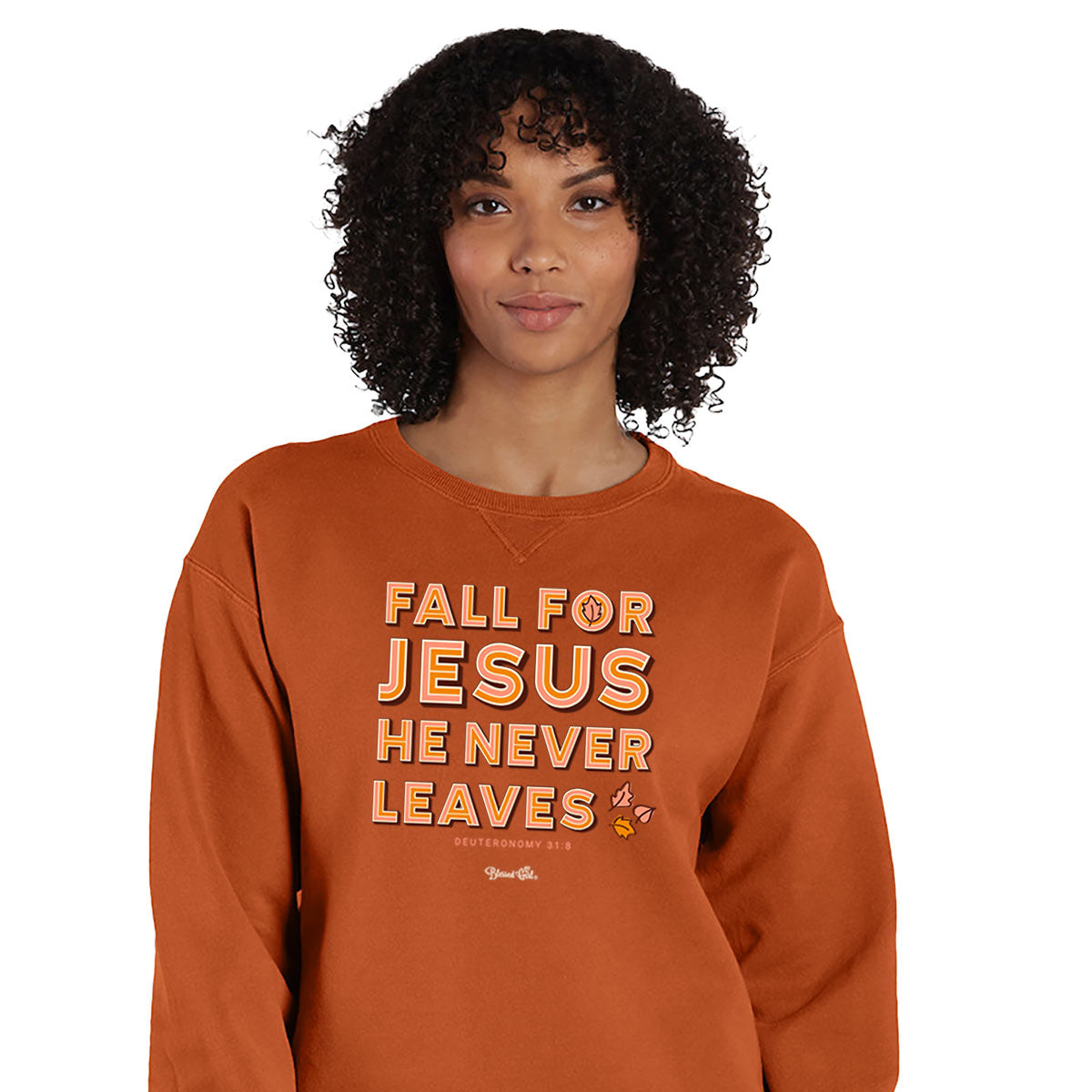 Blessed Girl Womens Sweatshirt Fall For Jesus