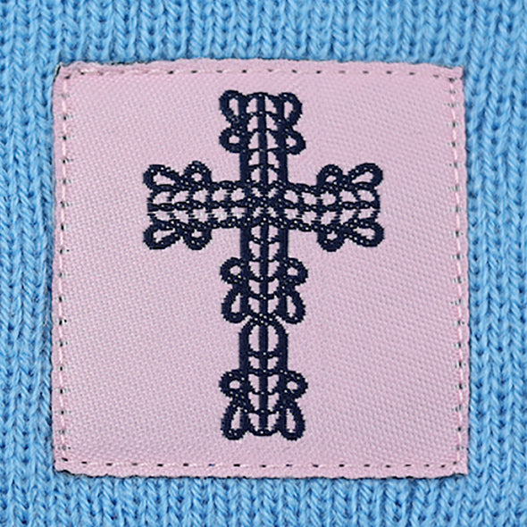 Blessed Girl Womens Boyfriend Beanie Big Cross