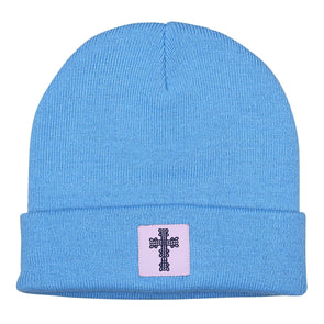 Blessed Girl Womens Boyfriend Beanie Big Cross