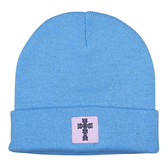 Blessed Girl Womens Boyfriend Beanie Big Cross