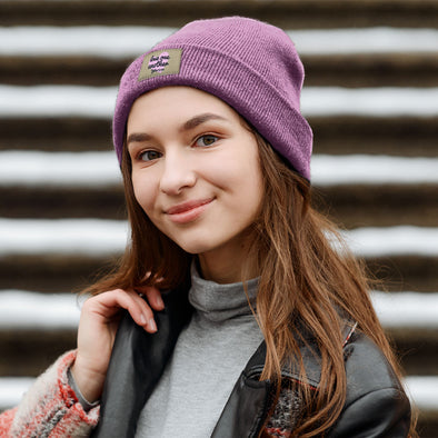 Blessed Girl Womens Boyfriend Beanie Love One Another