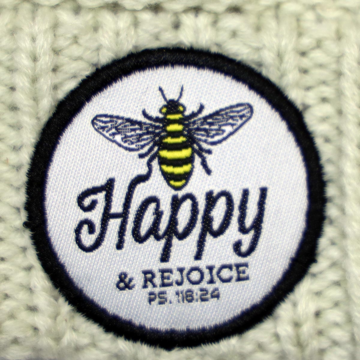 Blessed Girl Womens Ponytail Beanie Bee Happy