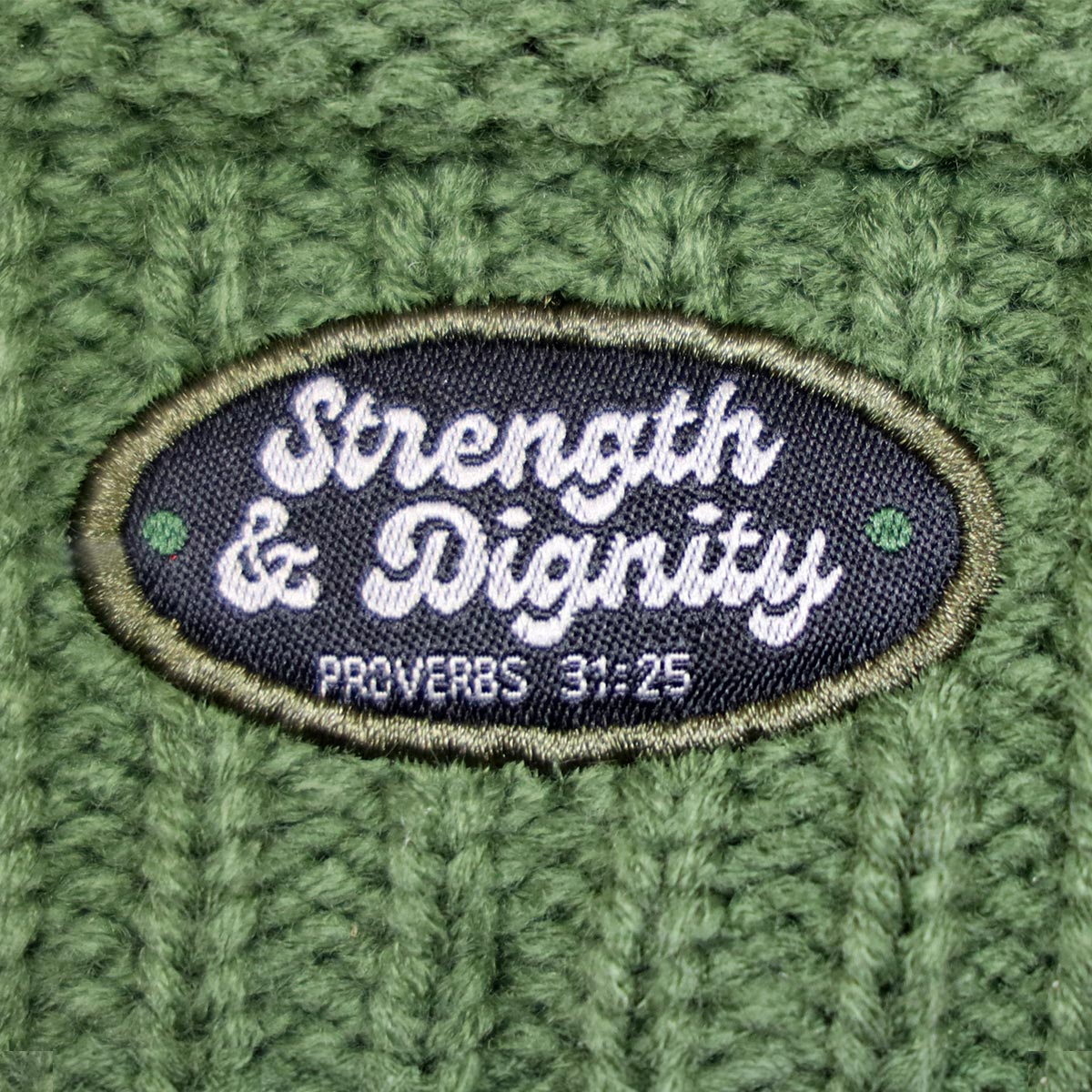 Blessed Girl Womens Ponytail Beanie Strength & Dignity