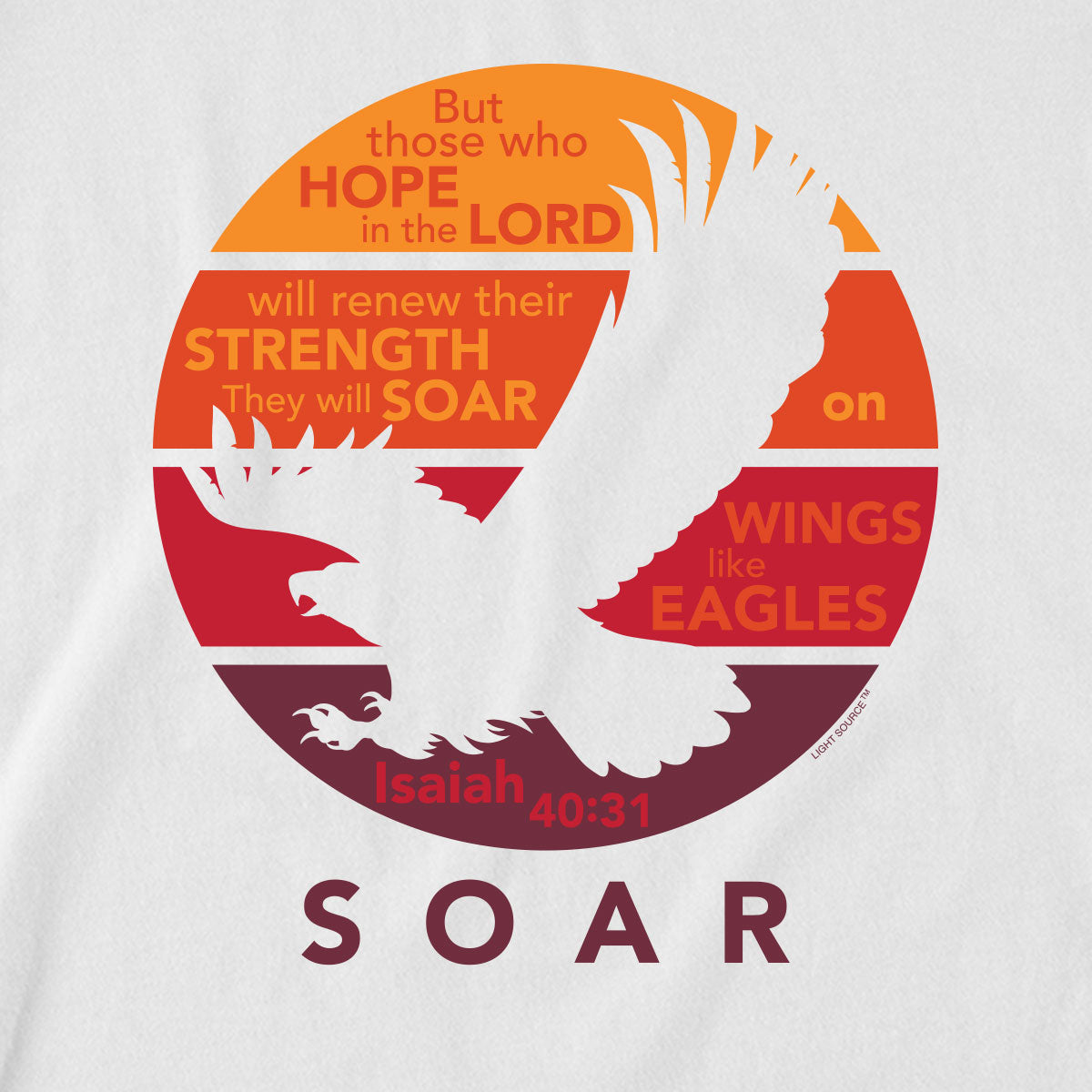 Light Source Mens Raglan T-Shirt Soar Eagle