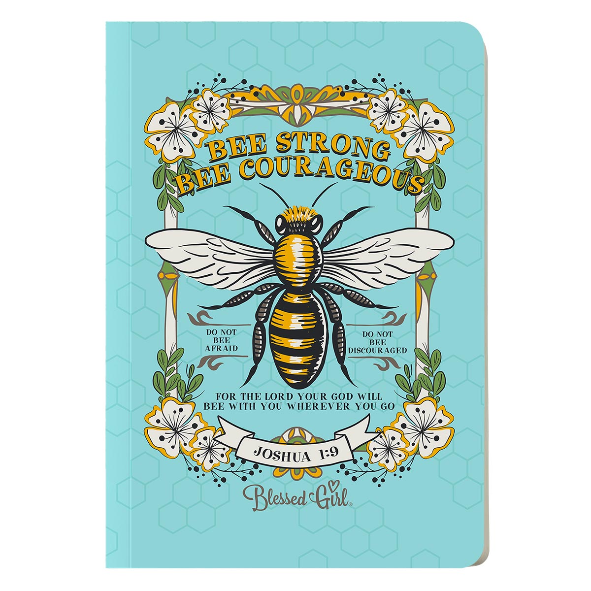 Blessed Girl Womens Paperback Journal Bee Strong