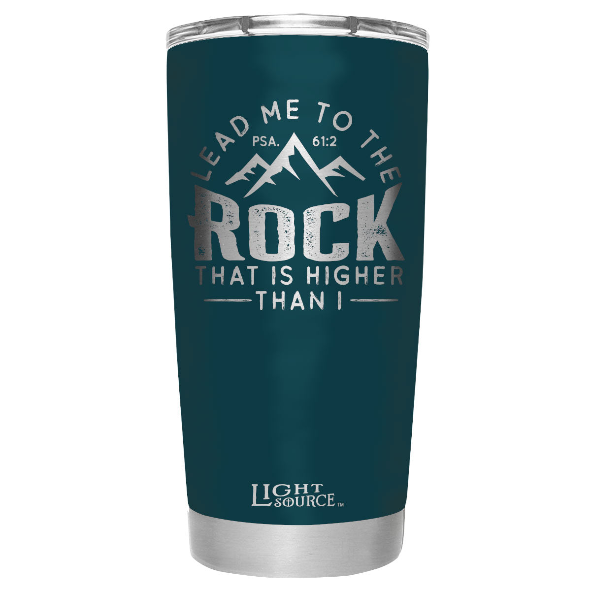 Light Source 20 oz Stainless Steel Tumbler Lead Me To The Rock