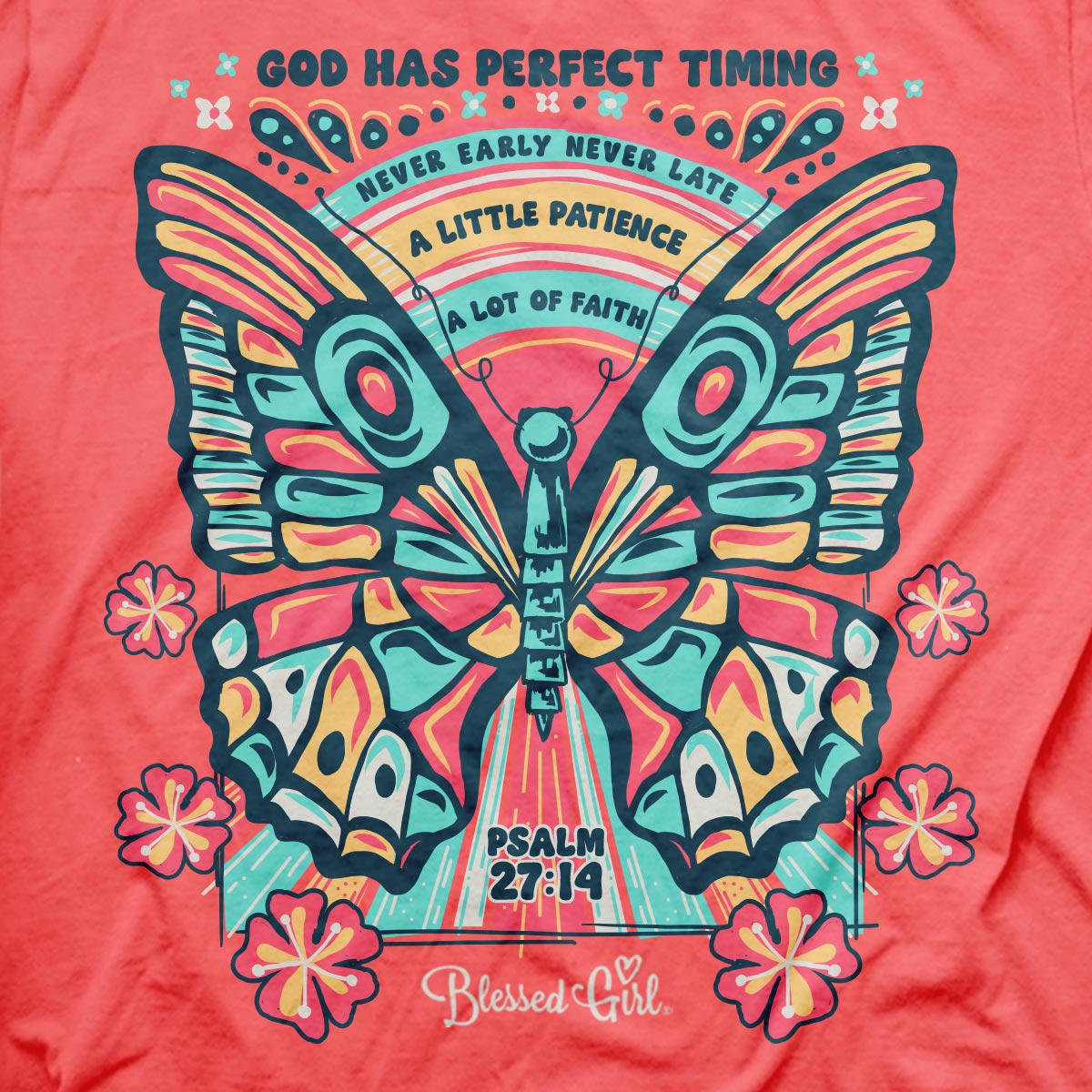 Blessed Girl Womens T-Shirt Perfect Timing