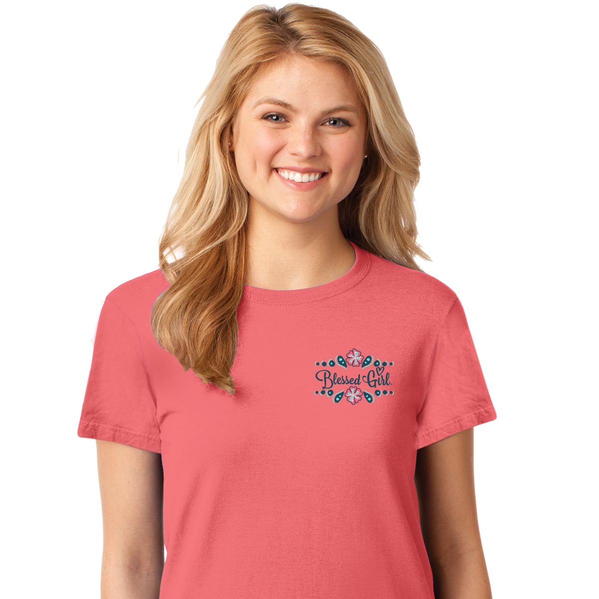 Blessed Girl Womens T-Shirt Perfect Timing