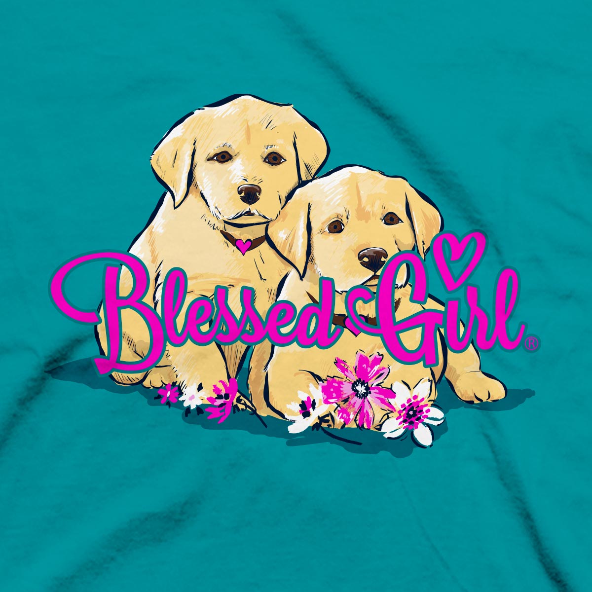 Blessed Girl Womens T-Shirt Rescued By Love