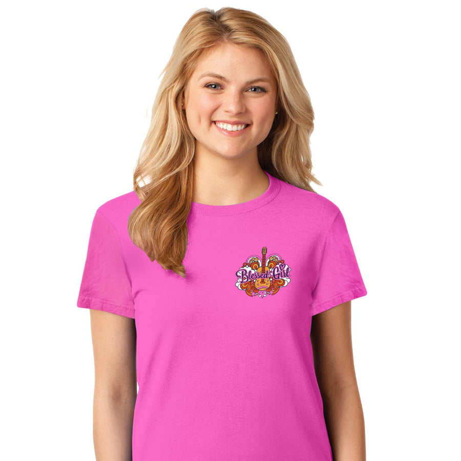 Blessed Girl Womens T-Shirt Made To Worship