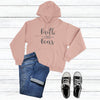 Blessed Girl Womens Hooded Sweatshirt Faith Over Fear