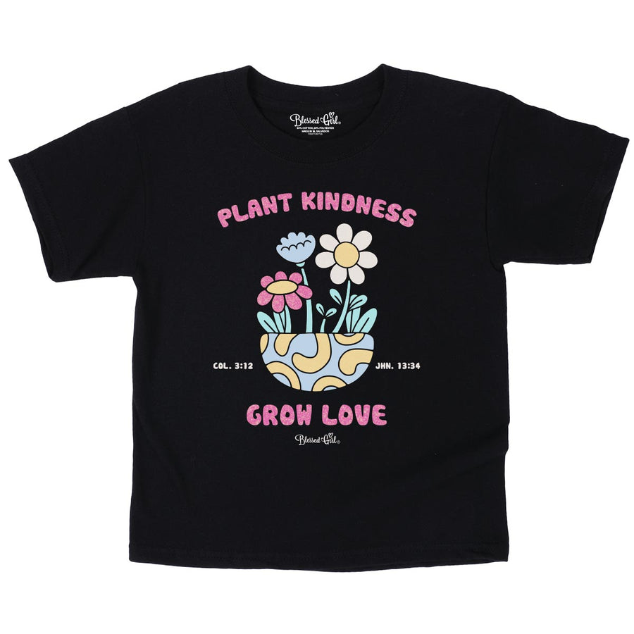 Blessed Girl Kids T-Shirt Strong & Fearless Plant