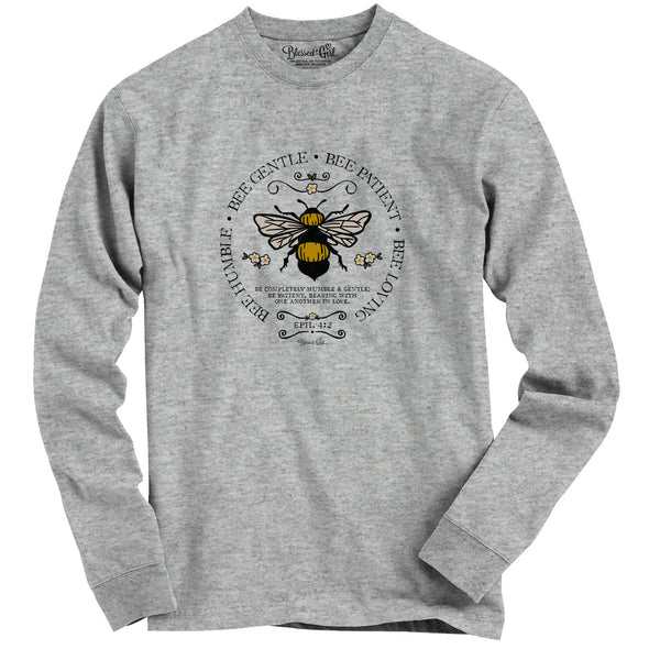 Blessed Girl Womens Long Sleeve T-Shirt Bee Humble