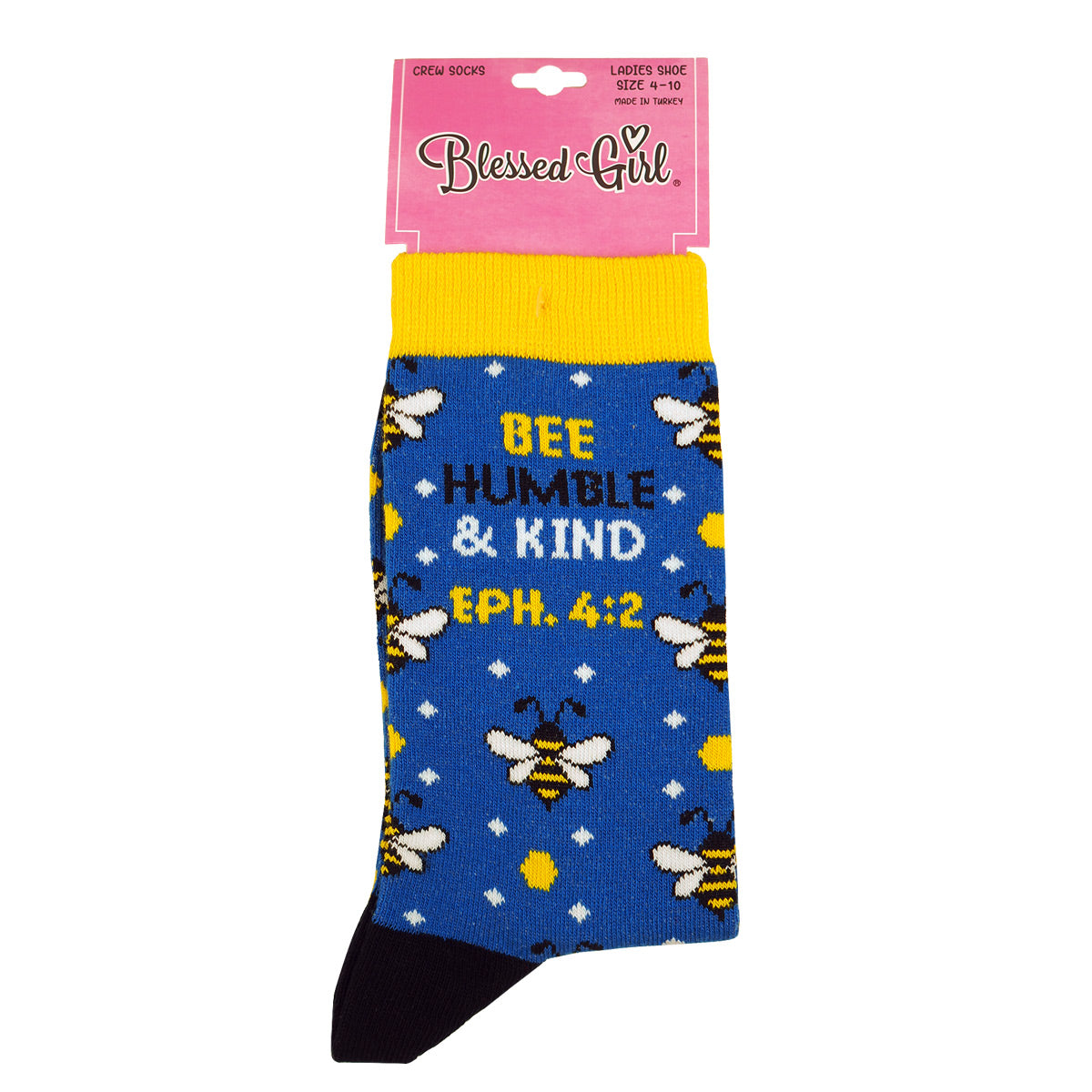 Blessed Girl Womens Socks Bee Humble