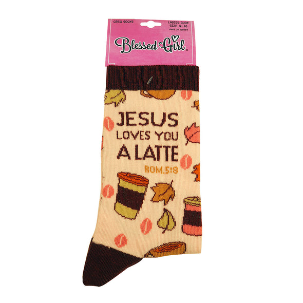 Blessed Girl Womens Socks Jesus Loves You