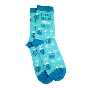 Blessed Girl Womens Socks Love Jesus Snow Much