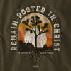 Light Source Mens Long Sleeve T-Shirt Remain Rooted In Christ