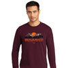 Light Source Mens Long Sleeve T-Shirt God On The Mountain