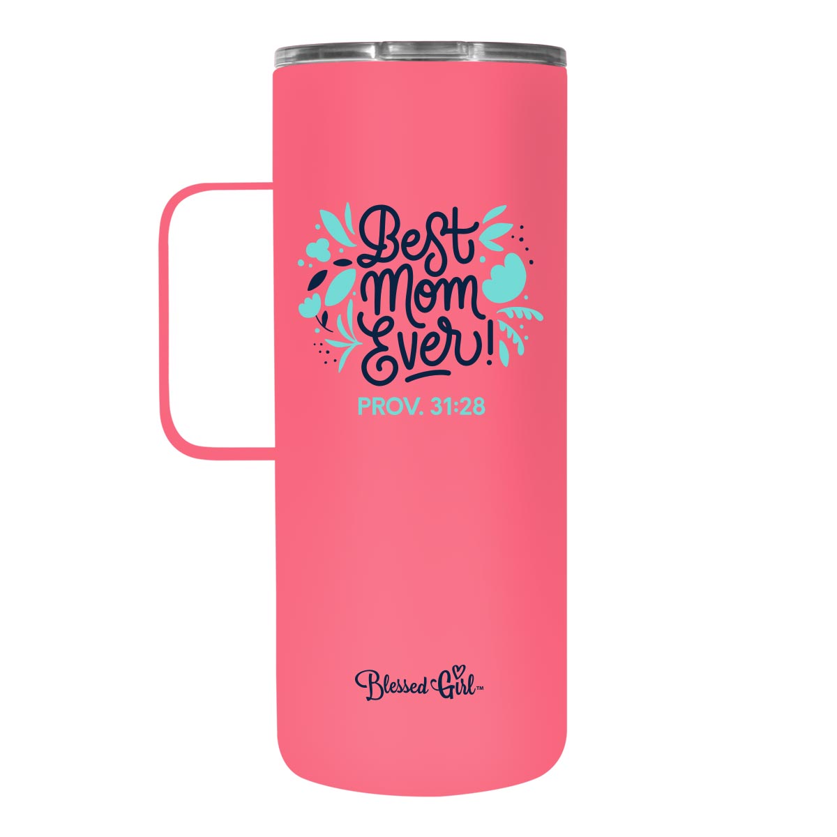 Blessed Girl 22 oz Stainless Steel Mug With Handle Best Mom