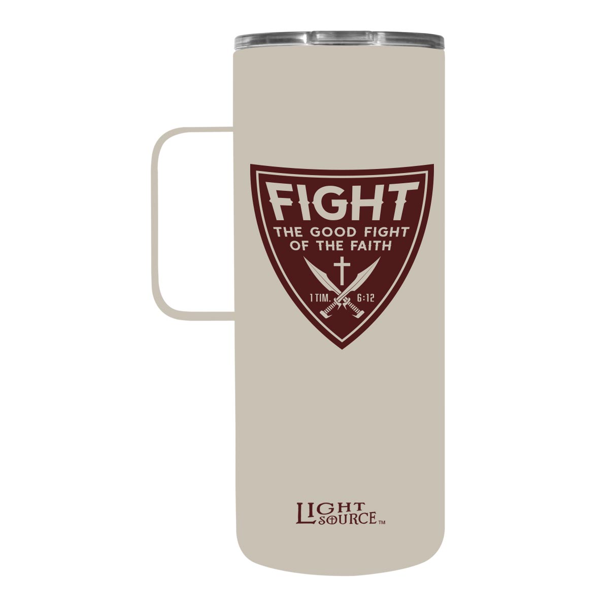 Light Source 22 oz Stainless Steel Mug With Handle Fight