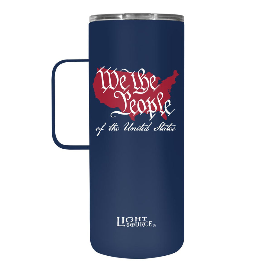 Light Source 22 oz Stainless Steel Mug With Handle We The People