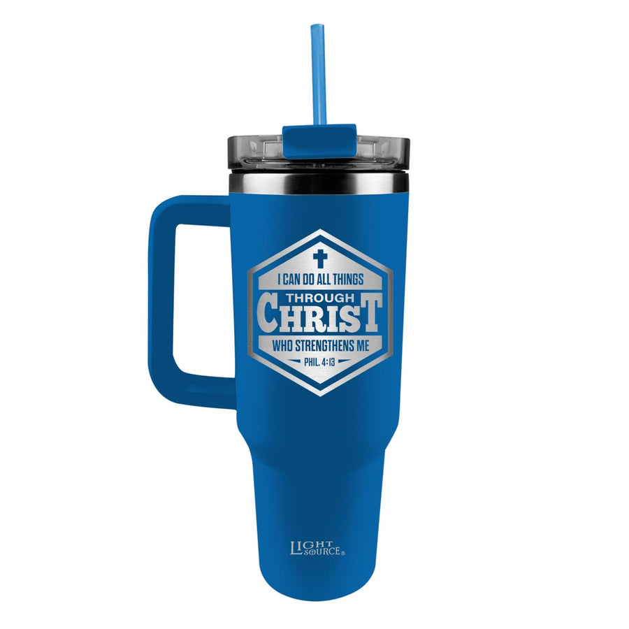 Light Source 40 oz Stainless Steel Mug With Straw All Things